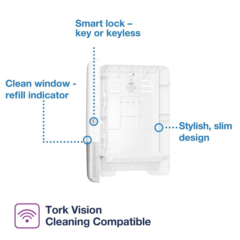 Tork Xpress Multifold Hand Towel Dispenser White H2, Slim, One-at-a-Time