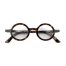 LONDON MOLE Eyewear | Moley Blue Light Blocking Glasses | Round Glasses | Cool Blue Blockers | Anti Eyestrain for Screens | Men's Women's Unisex | Spring Hinges | Gloss Tortoiseshell