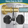 ZYRW Gold Shower Curtain Rod 36-68 Inch(3-5.6ft) Never Rust No