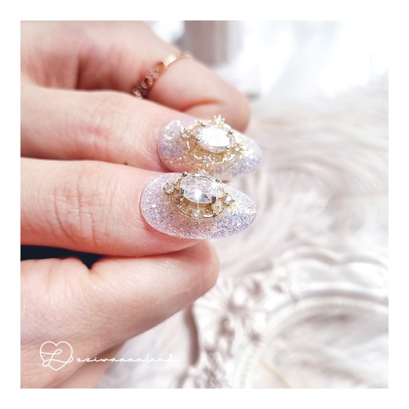 [Snowy Rose] Winter rose nail - egg coffin / [스노위