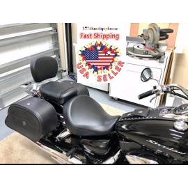 JMEI NEW Sissy Bar Backrest Luggage Rack Honda Shadow Aero VT 750 VT750CS 04-2023 USA