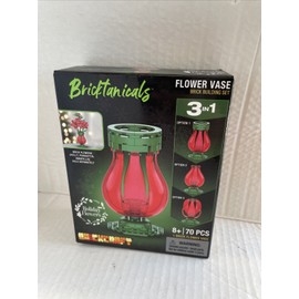 Brickcraft Bricktanicals Holiday Flowers Vase Brick Building Set 70pcs