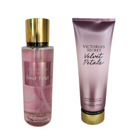 Victoria's Secret SET OF 2 NEW Victoria's Secret Velvet Petals Fragrance Body Lotion 8 oz + Mist