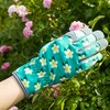 SKYDEER Deerskin Suede Leather Womens Gardening Gloves, Extra Soft Padded