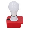 Portable E27 Lamp Bulb with Battery Adapter LED Working Light