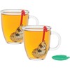 HIC Tea Infuser with Drip Tray, Frog and Lily Pad,