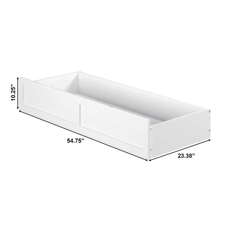 AFI, Queen Foot Drawer, White