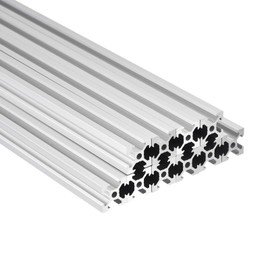 MECCANIXITY 10 Pcs V Slot 2020 Aluminum Extrusion European Standard 1000mm 39 Inch Length Anodized Rail Silver White for CNC DIY 3D Printer and Industrial