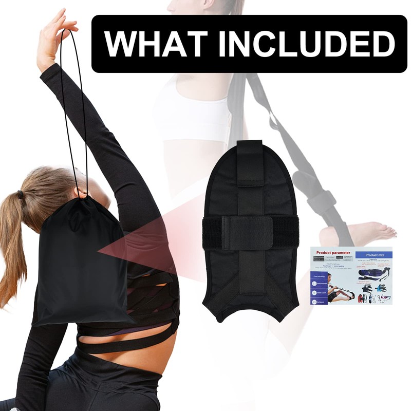 Yoga Stretching Strap,Peaken Flexstrap ​Leg Stretcher Strap with 7 Adjustable