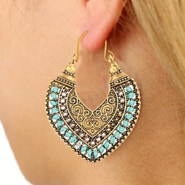 Indian Earrings Women Boho Ball Chandelier Tassel Statement Dangle Earrings Wedding Bridal Bell Jewelry Gifts Indian Suits Dresses Outfits