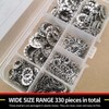 330 Pcs Stainless Steel Washers Assorted Set – Internal Tooth