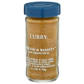 Morton & Bassett Curry Powder, 2.3 oz – Non-GMO, Salt-Free, Bold and Flavorful Blend for Curries, Stews & Indian Dishes