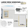 ADVANCE OUTDOOR Replacement Mesh Window Sidewall Tarp for 10/12x20 ft