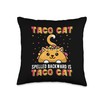 Taco Cat Tacocat Cinco De Mayo Cat Tacos Mexico Throw