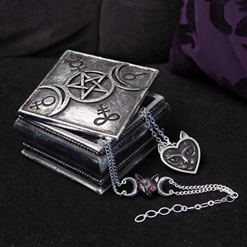 Alchemy Gothic The Vault Triple Moon Trinket Box