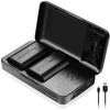 JYJZPB LP-E6N Battery Charger Case, 2-Pack LP-E6 Batteries Compatible with