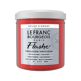Lefranc Bourgeois Flashe-Acrylfarbe Acrylic Vinyl Emulsion, 125ml Tube - Vinylfarbe, Oriental Red