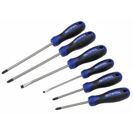 Faithfull FAISDSET6PRO Soft-Grip Screwdriver Set - 6 Piece Set