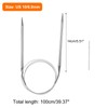 HARFINGTON Circular Knitting Needles 39.37" Stainless Steel US 10/6.0mm Knitting