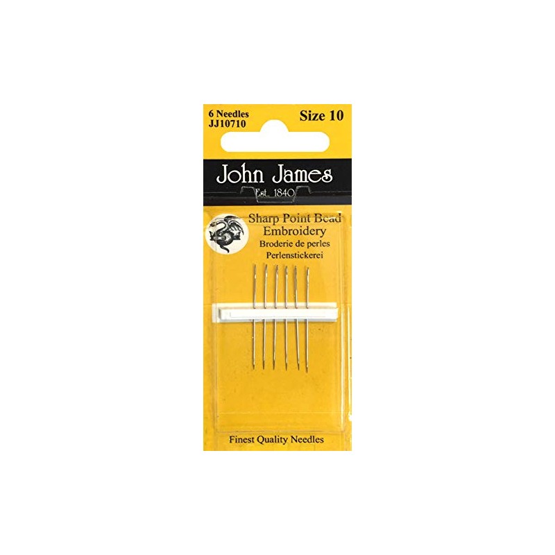 Embroidery Needles SZ 10 SHRT, Pack of 3