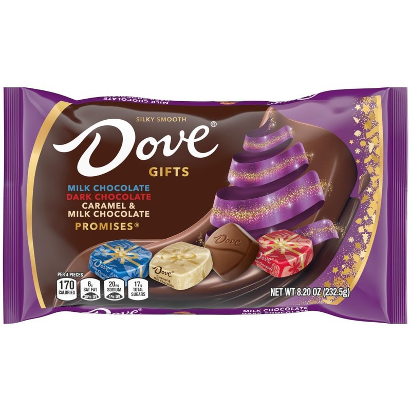 Dove Promises Christmas Assorted Chocolate Candy Gift, 8.20 oz. Bag