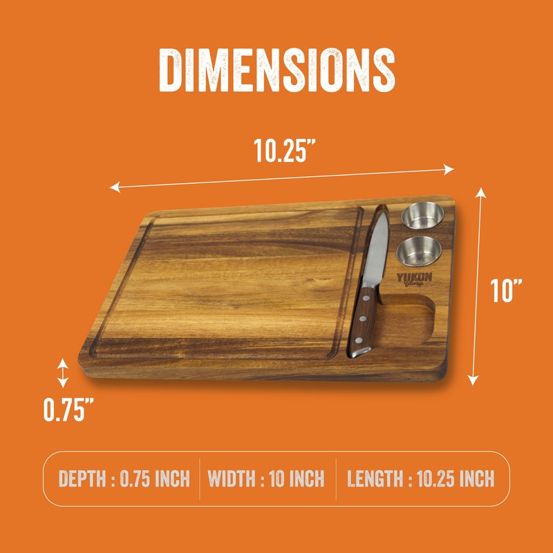 Yukon Glory™ Steak Board for Serving Steak, Meat, and Poultry