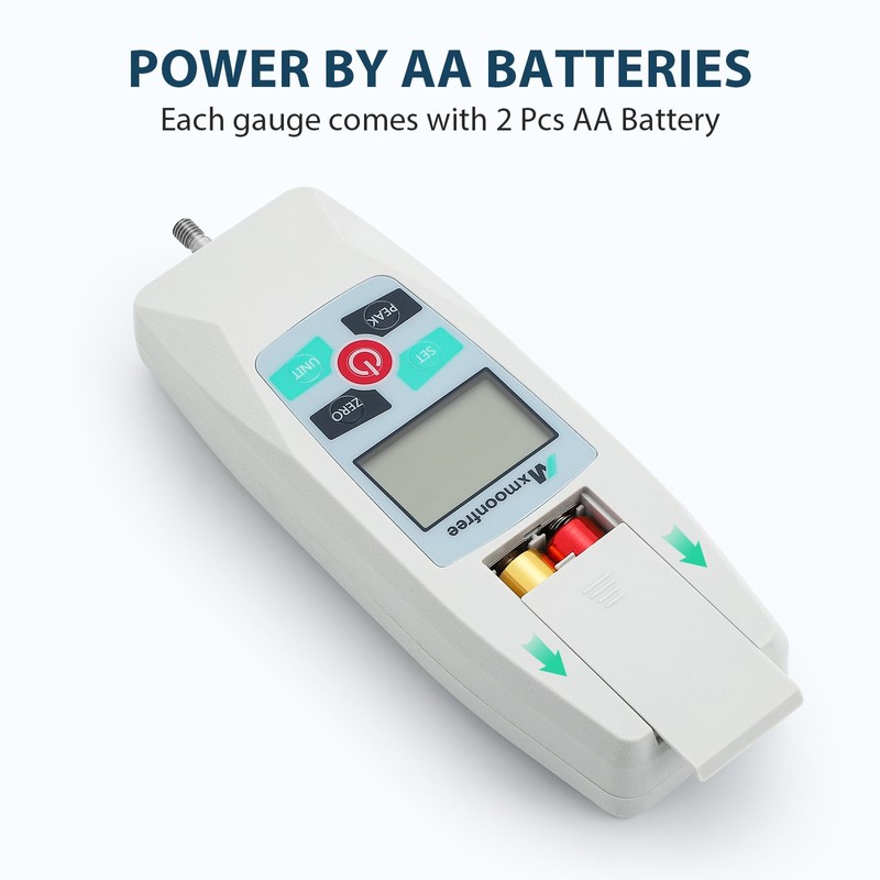 Mxmoonfree Digital Force Gauge 500N Push Pull Gauge Portable Force