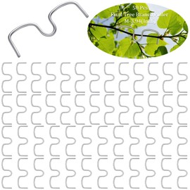 MorningRo 50 Pcs Fruit Tree Limb Spreaders Plant Tying Machine Puller Branchs Preaders Plum Tree Open Angle Pull Branch Stereotyped Tying Bending Farm Tools, M-3.94(Inch), Galvanized