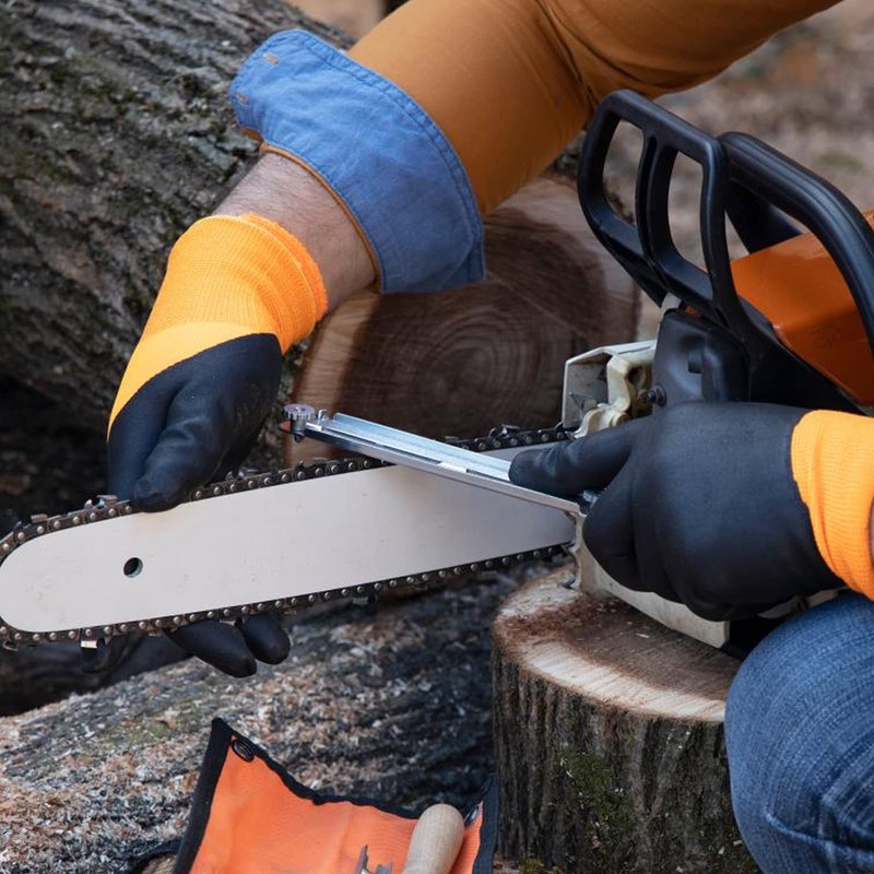 sourcing map Chainsaw File, 13/64" (5.2mm) Round Rasp Chrome Steel