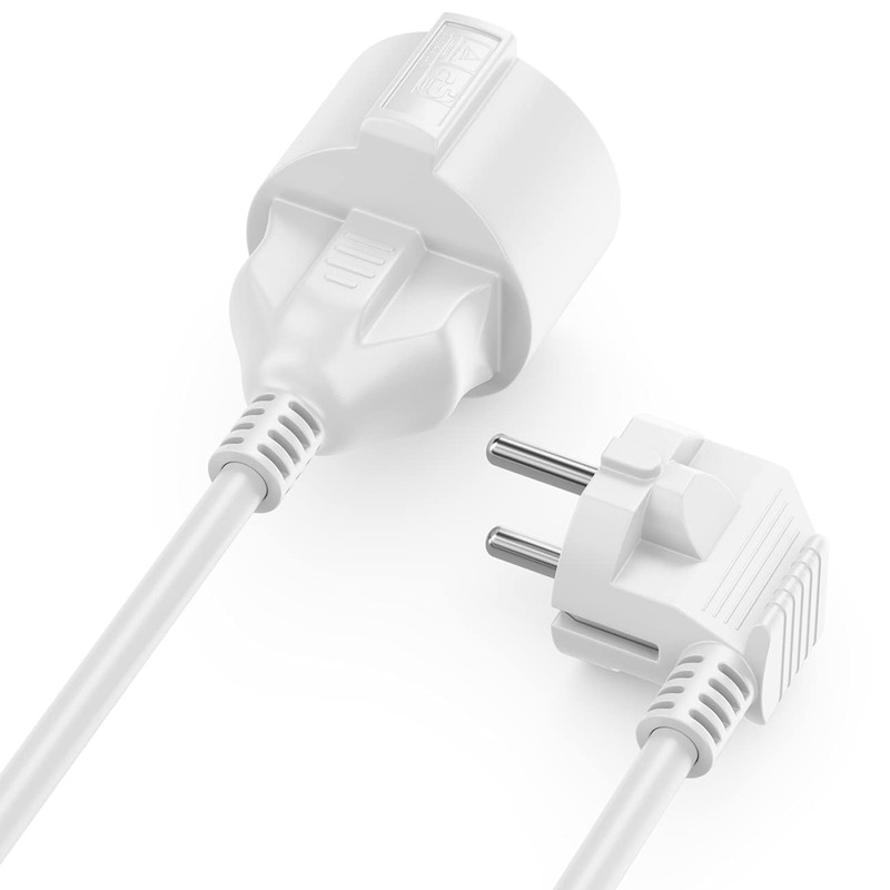 Extension earthing contact plug (type F) 90° - earthing contact