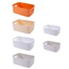 Spesh Pack of 6 Plastic Storage Boxes for Kitchen, Children's