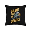 Silent But Deadly Flytrap Plant Carnivorous Collector Throw Pillow