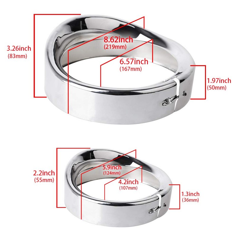 NTHREEAUTO Chrome Motorcycle Lights Frenched Ring Kit Compatible with Harley,