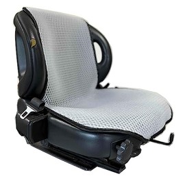 Mesh Seat Covers for Forklifts, Stuffy, Cool, Sweat, Summer, Washable (Hard 1 Piece, White)