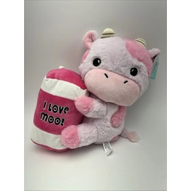 Play Right Hug Me Cow I Love Moo Stuffed Animal 10 inch NWT
