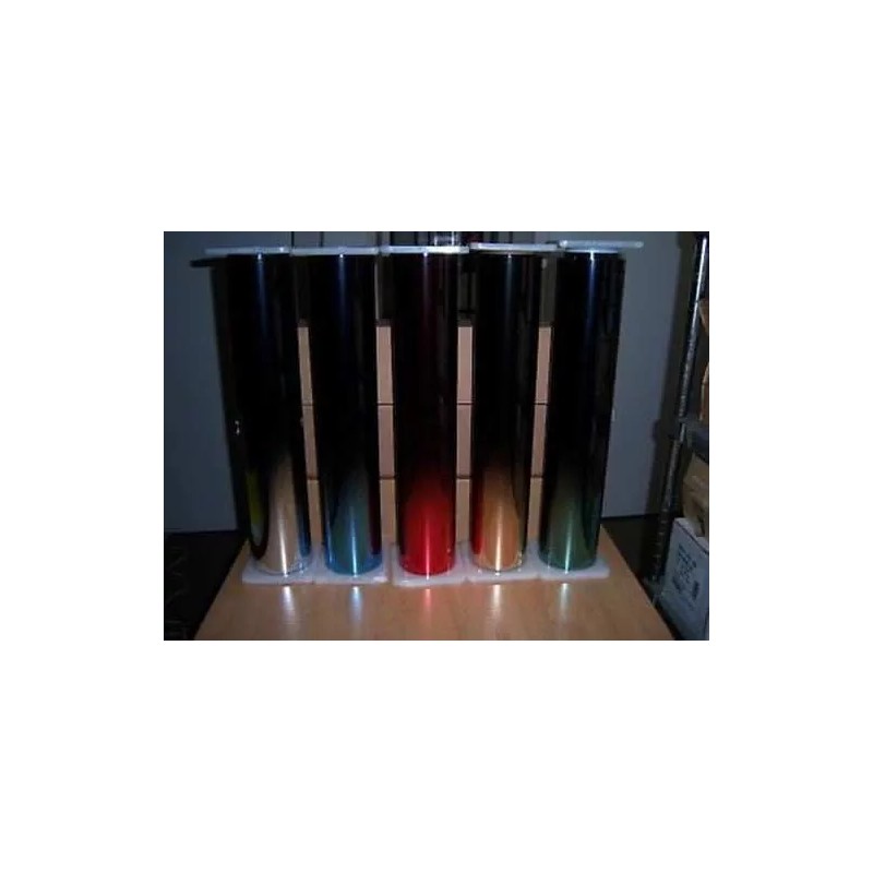 Unbranded CHROME fader film reflective 25% SILVER TO BLACK window