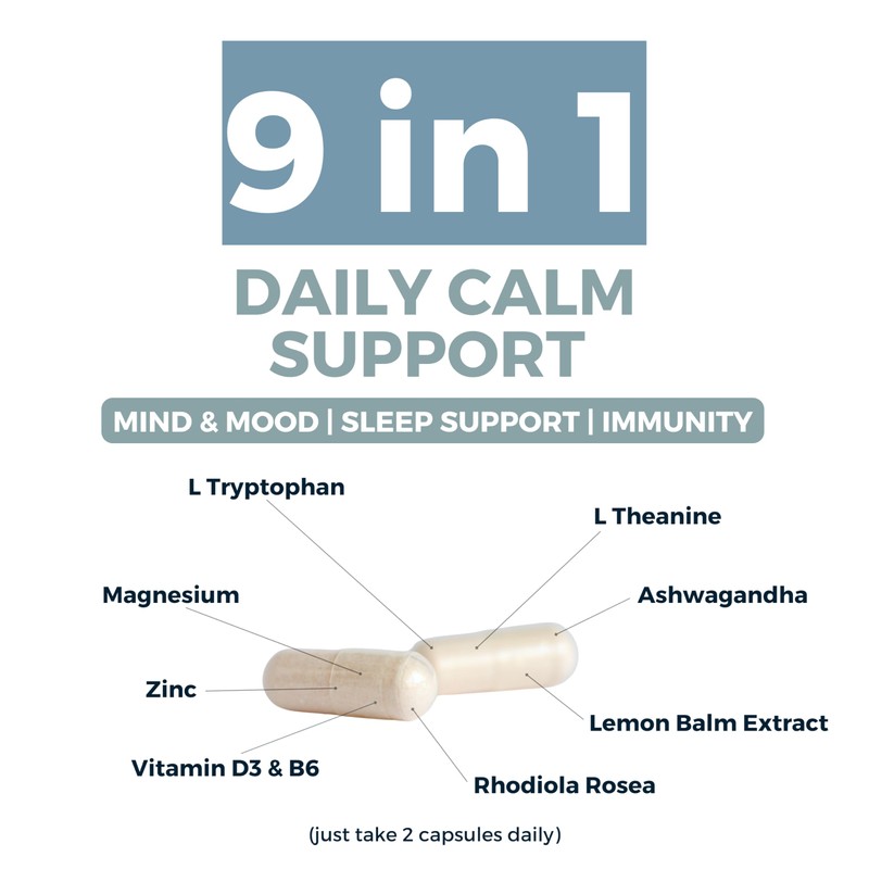 Stress, Calm, Cortisol & Sleep Support Supplement – Ashwagandha High
