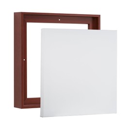 PIXY CANVAS Value Pack of 16x16 Stretched Canvas 1-1/2 (1.5) inch deep and Floater Frame for Your Paintings/Artwork/Wall Art/Wall Decor (Red Cherry, 16 x 16 inch, Square)