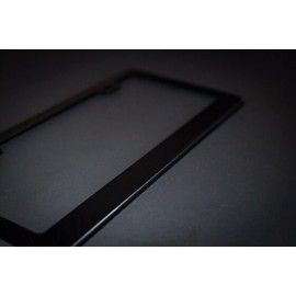 BLVD Premium Matte Black Stainless Steel License Plate Frame Cover Universal Fitment