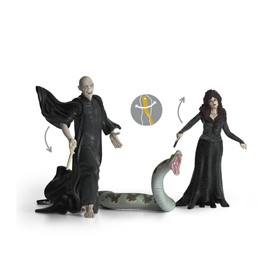 schleich 42684 Lord Voldemort, Nagini & Bellatrix Lestrange, from 6 years WIZARDING WORLD - Figurine, 21 x 16 x 18 cm