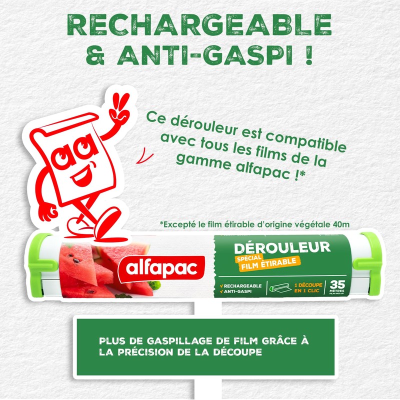 Alfapac dispenser with stretch film, 35 m
