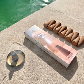 Palo Santo Incense Cones, Sustainably Harvested in Peru, 100% Natural Wood Ingredients - No Perfume, No Additives, No Oils, 12-Pack