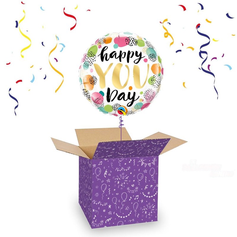 Qualatex Folienballon, 45,7 cm, Happy You Day