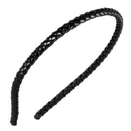 L. Erickson Braided 1/4" Headband - Black