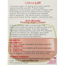 Garnier SkinActive Ultra-Lift Anti-Wrinkle Firming Night Cream, 1.7 oz.