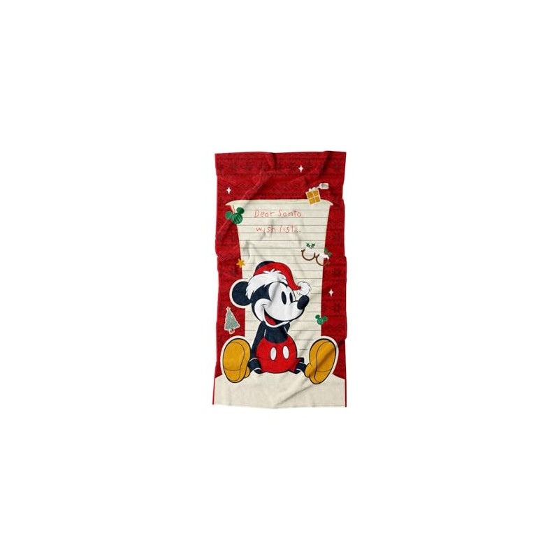 PROVIDENCIA Toalla Premium para Baño 75x147 Cm Mickey Dear Santa