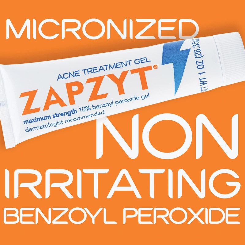 Zapzyt Zapzyt Maximum Strength 10% Benzoyl Peroxide Acne Treatment Gel