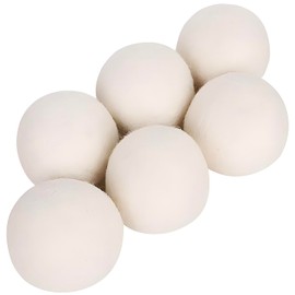 6 Pack Felt Dryer Balls – Wool Dryer Balls for Reducing Drying Time, Eliminating Static & Wrinkles, Removing Lint, Pet Hair, Odors – Reusable Cat Toy Included (Non-Food Use)