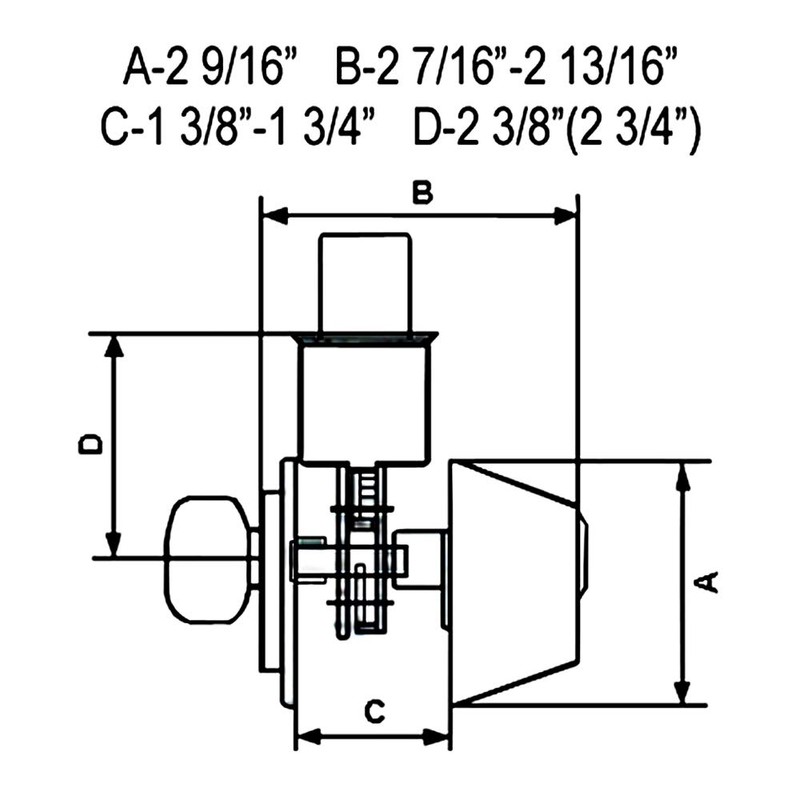 Antique Brass Entry Entrance Round Knob with Matching Single Cylinder