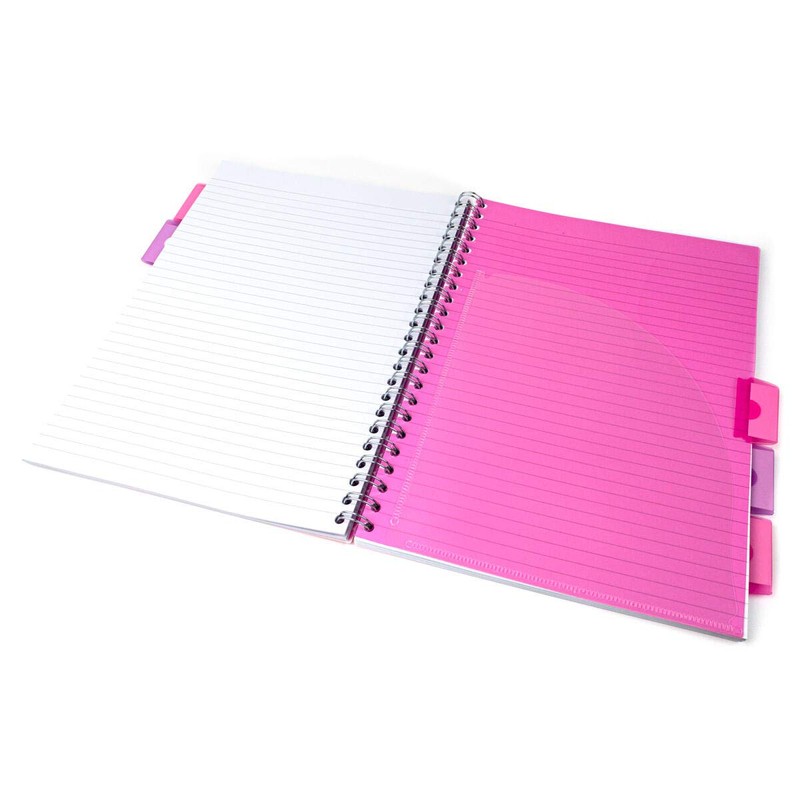 Pukka Pink A4 Project Book Wirebound Pastel Colour